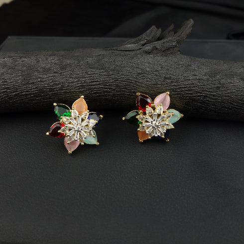 Rainbow Blossom Earrings D70